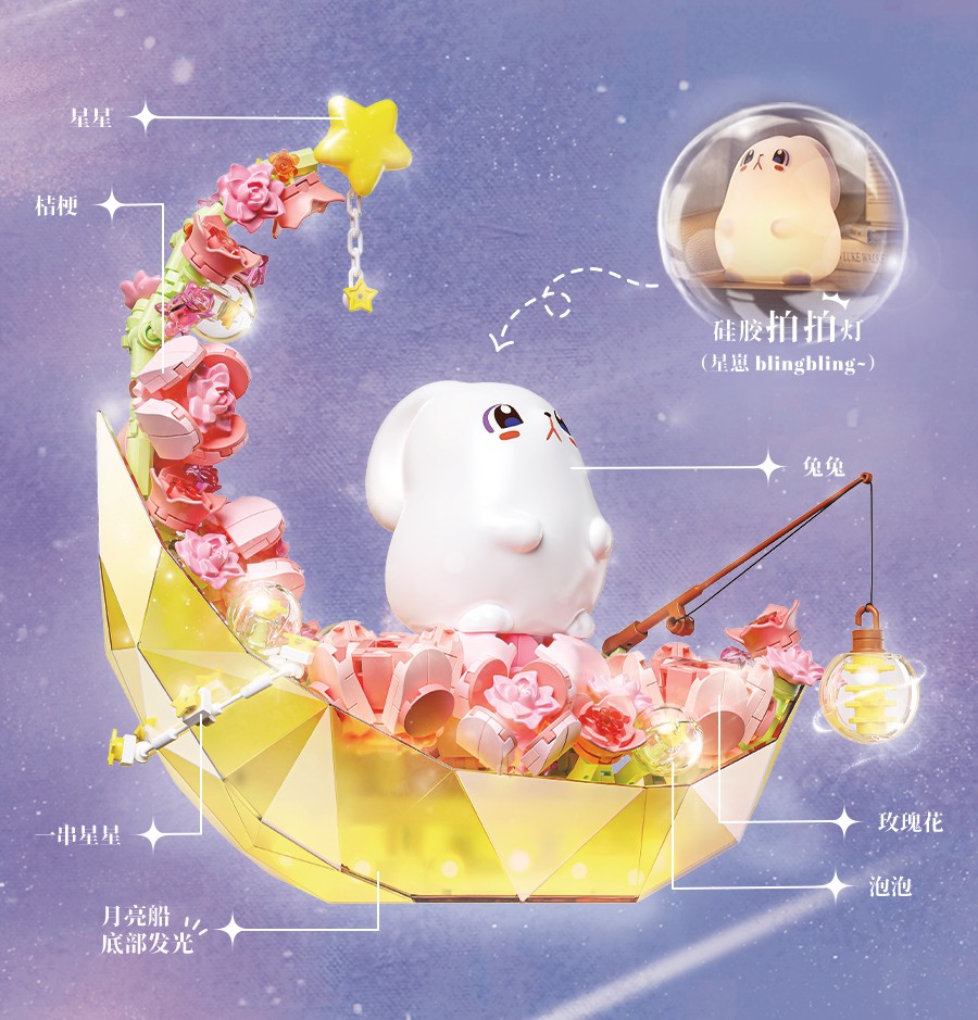 Flower Moon Pink Moon Light